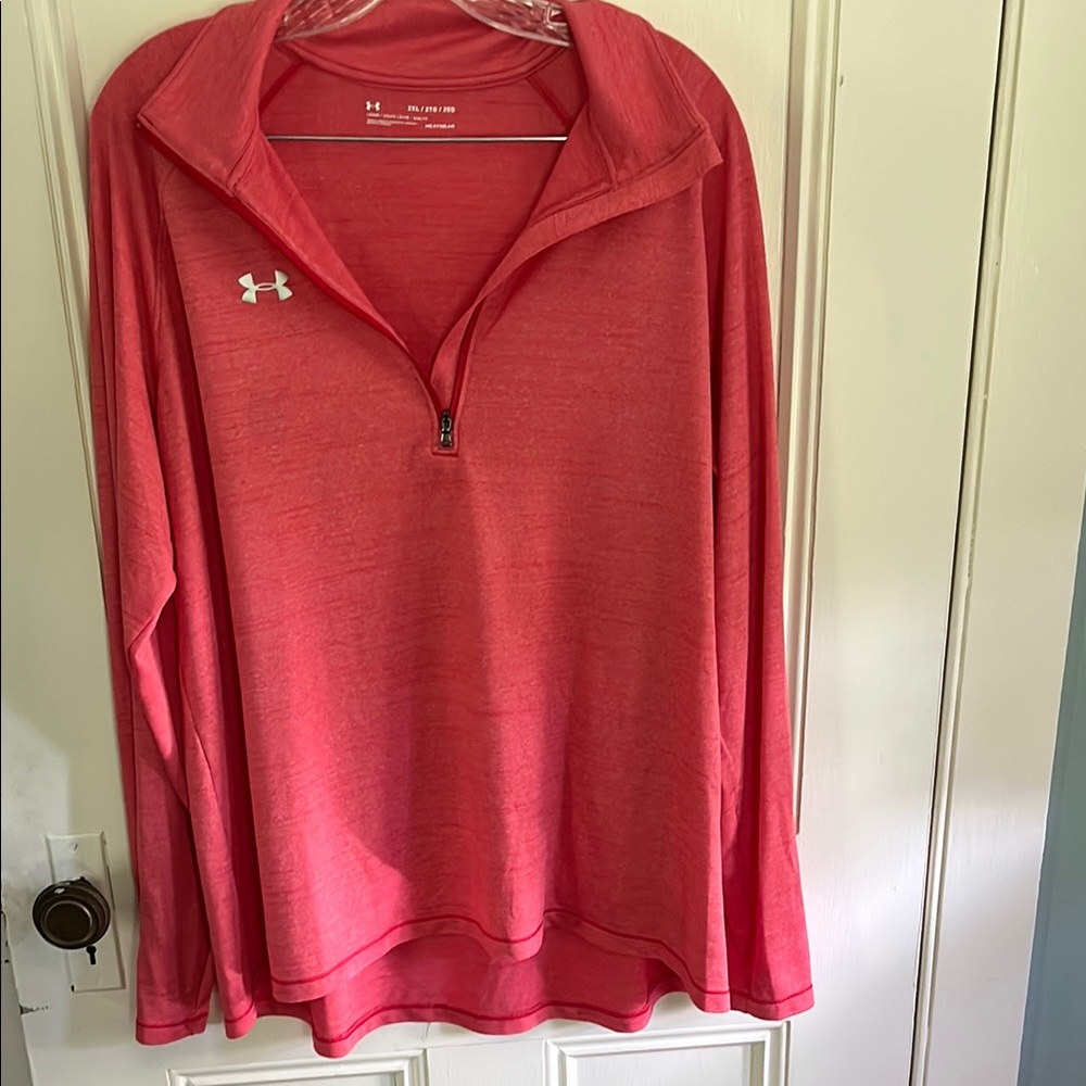 Under Armour Coral Quarter-Zip Top